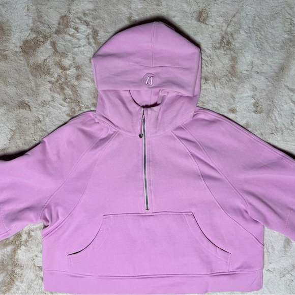 lululemon athletica Tops - Women’s Lululemon Scuba Oversized Half-Zip Hoodie XL/XXL Dahlia Mauve